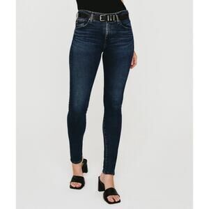 AG Adriano Goldschmied Jeans WMNS 27R Blue Farrah Skinny High Rise Stretch Denim